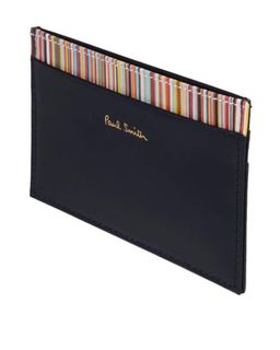 Paul Smith Black Multi Stripe Card Holder629673718263051127