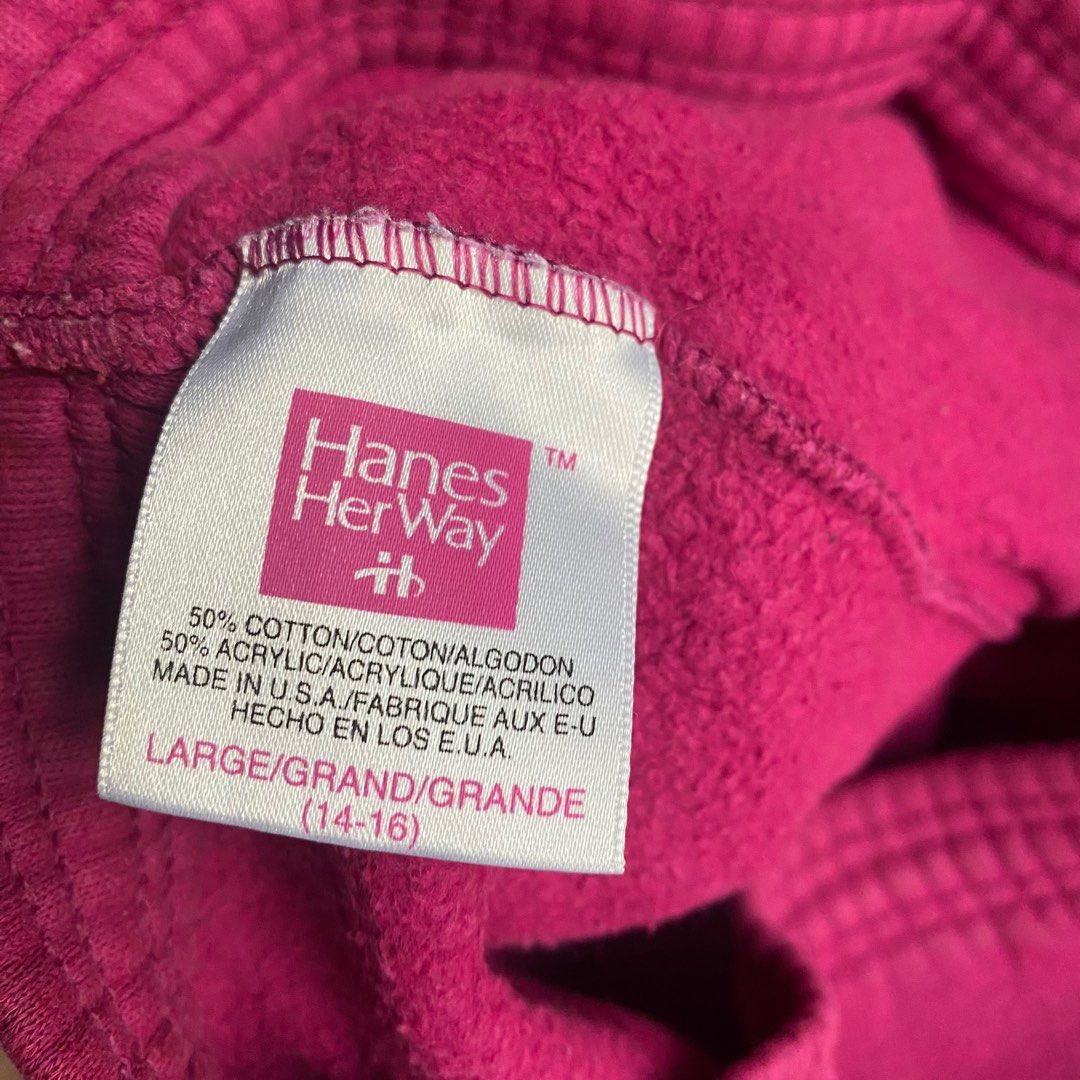 Pink Sweatpants Joggers Hanes HerWay Large Women s Fashion Bottoms Other Bottoms on Carousell