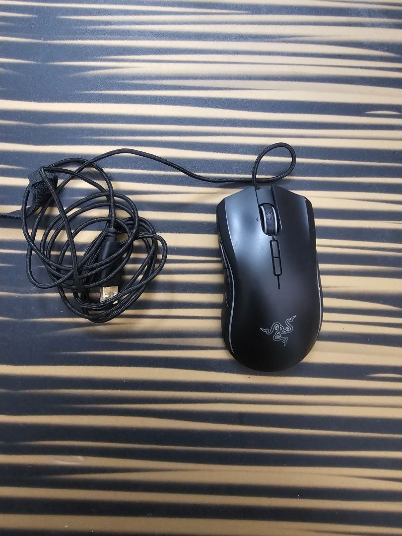 Razer Mamba Tournament Edition Wired Gaming Mouse (Category: Cables & Adaptors) located in Mandaluyong City. Submitted by coffeebara (Listing ID 1342253476, Image 1). Description: RFS: Extra mouse, not used anymore Item Specs: https://mysupport.razer.com/app/answers/detail/a_id/3741/~/razer-mamba-tournament-edition-%7C-rz01-01370-support-%26-faqs - Used for a while but decided to go wireless - No more box or receipt - Plug-and-play - Have some sc