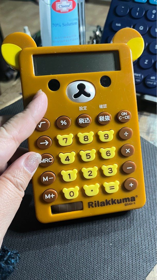 Rillakuma Calculator untested (Category: Stationery & School Supplies) located in Quezon City. Submitted by myladyfromqc (Listing ID 1342292087, Image 2). Description: Rillakuma calculator untested Not sure what the battery is tried LR 44 not working, this might need a different battery. It has a solar power part but since there is no battery it doesn’t work as well. Has minor surface scratch, typical of a used calculator. You can use this for di