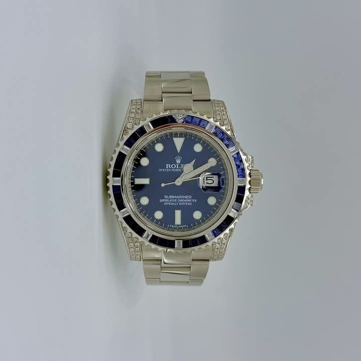 Rolex Submariner (Category: Luxury Watches) located in Las Pinas. Submitted by calmphoenix.234114 (Listing ID 1342320295, Image 2). Description: ‼️ ROLEX Submariner 40mm Year '14 Complete Box & Card Reference 116610LN Customized to 116659SABR Caliber 3135 Condition 9.8/10 Inclusions: Rolex Box Rolex White Hang Tag Rolex Green Hang Tag Rolex Service Pouch Acrylic Case Pm for Inquiries 😊.