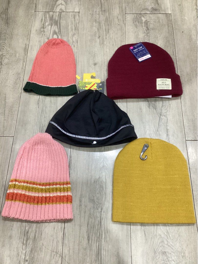 Sale Brandnew Bundle 5pc Beanies Bonnets Hats Women s Fashion Watches Accessories Hats Beanies on Carousell