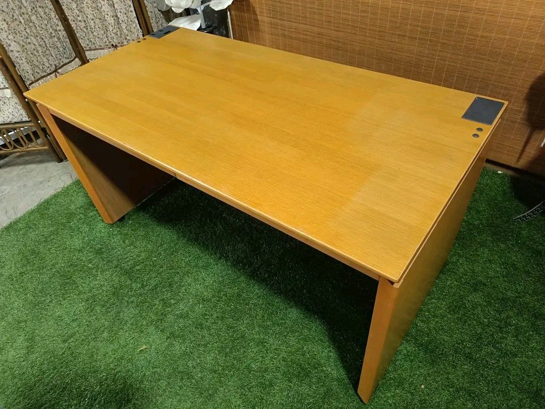 Study table (Category: Tables & Sets) located in Quezon City. Submitted by matetdevis13 (Listing ID 1342216099, Image 1). Description: 😍 SUPER SOLID!!! BIG OFFICE TABLE!!! 😍 Solid wood Office / Study Table w/ Drawers Heavy, Heavy-duty Price : 6000 Big!!! 55L x 28W x 29H inches In VERY good condition Code HOMEBOSS 896.