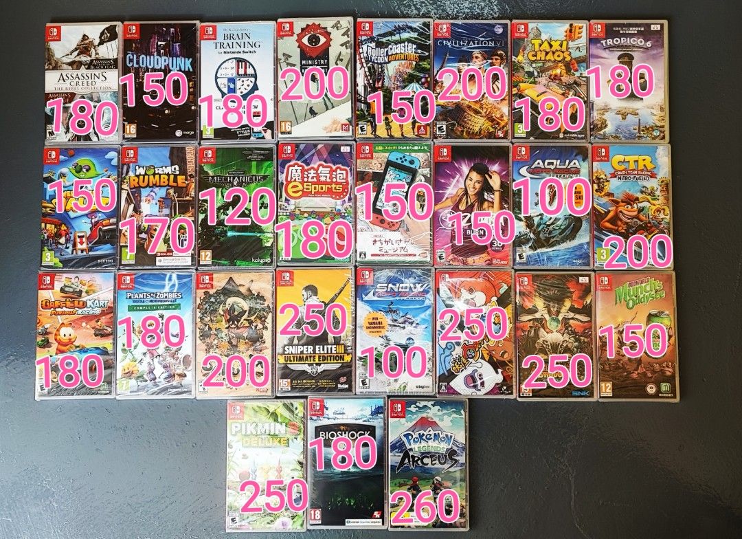 Switch Game （分類：Nintendo 任天堂）位於 Hong Kong。 由 tm732_ 提交（商品編號 1342294587，圖片 1）。簡介： 全新switch games 清貨不議價 想睇更多games 可以去ig: titangames3079。
