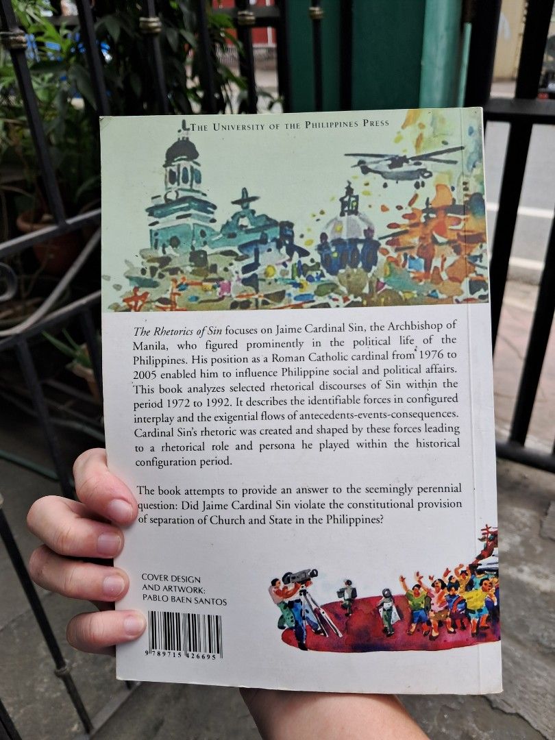 The Rhetorics of Sin (Category: Textbooks) located in Marikina City. Submitted by ebuena (Listing ID 1342199211, Image 2). Description: may annotations lang (nakalagay sa pics) pero goods na goods pa to.