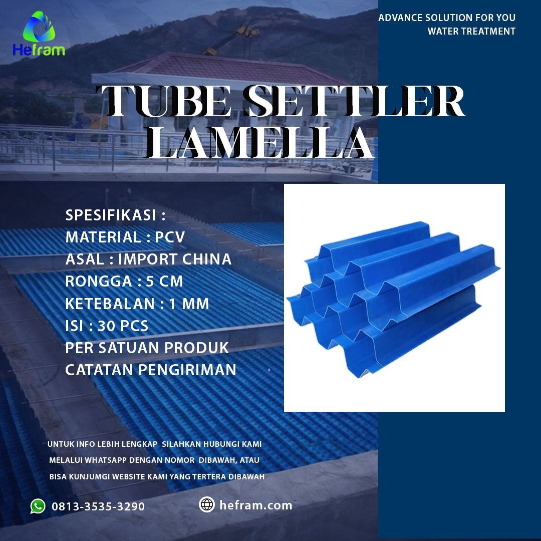 Tube Settler Lamella (Kategori: Properti - Lainnya) berada di Jakarta Barat. Dikirim oleh adhitiahef57611 (ID iklan 1342233867, Gambar 3). Deskripsi: Tube settler merupakan inovasi penting dalam teknologi pengolahan air yang menawarkan efisiensi tinggi dan hasil yang berkualitas. .
