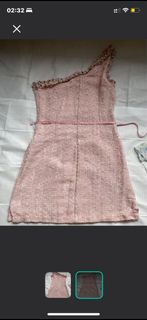 粉色單肩斯文連身裙64221139882755110