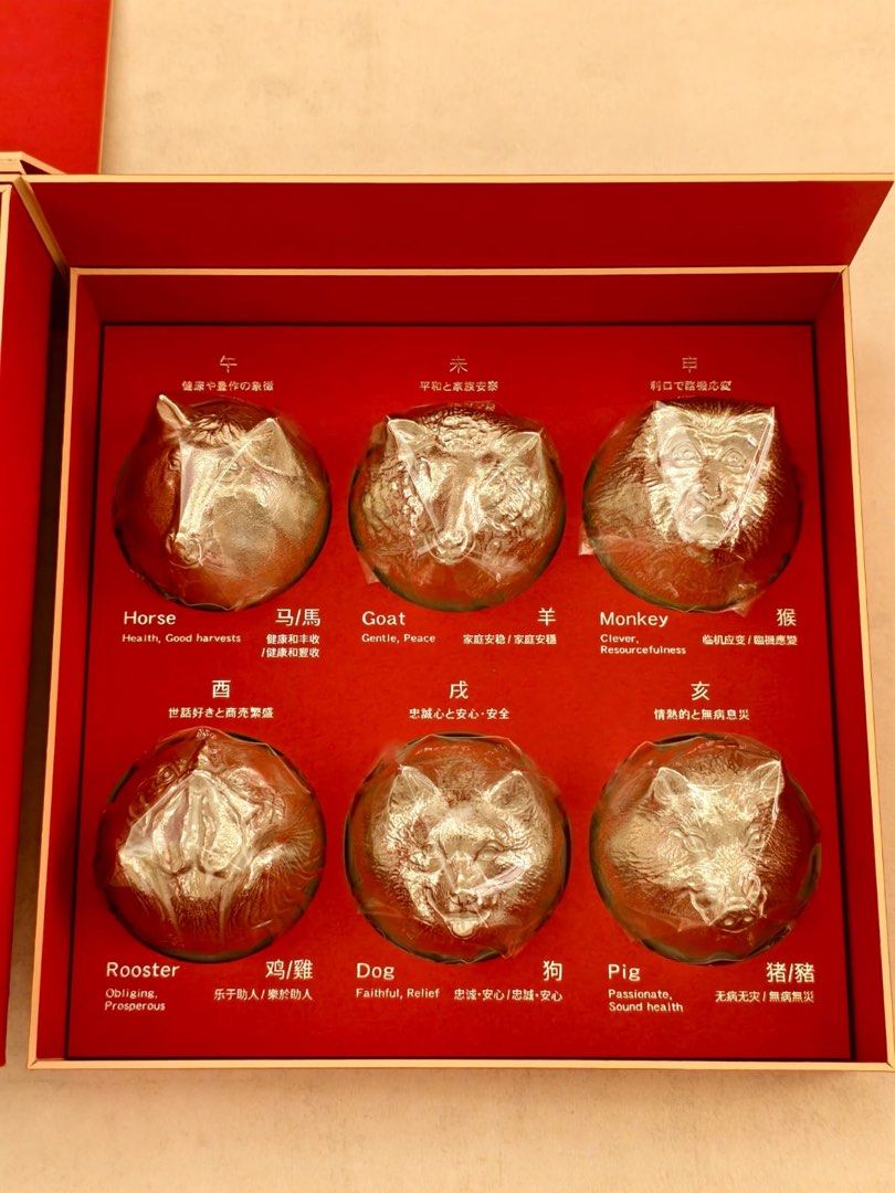 能作- 十二生肖造型銀錫杯。全套, 嘢食& 嘢飲, 酒精飲料- Carousell