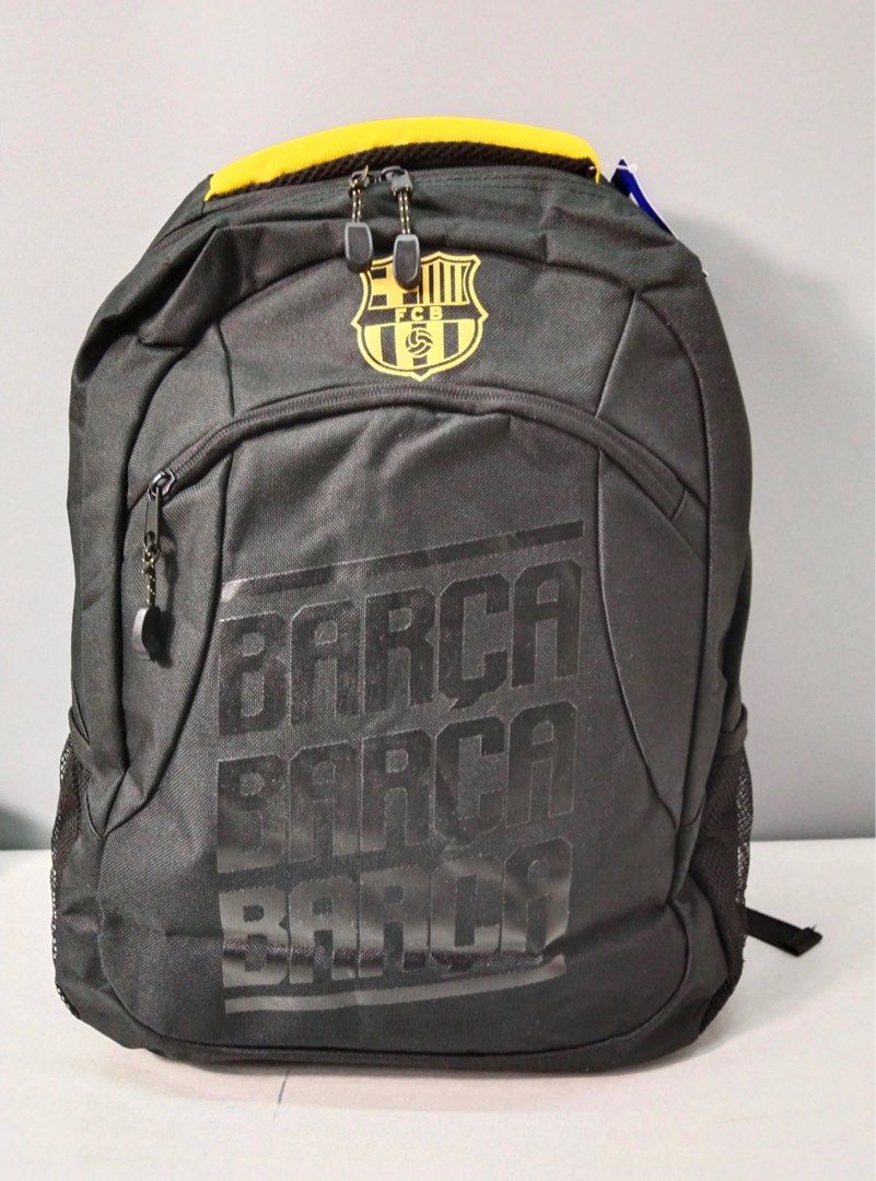 西班牙西甲足球Barcelona 巴塞隆拿主題帆布背囊, 男裝, 袋, 背包- Carousell