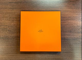 正版 Hermes Hermès 吉盒 空盒 絲巾 手袋 橙盒 適合90x90cm 絲巾 連雪梨紙63008986913153110