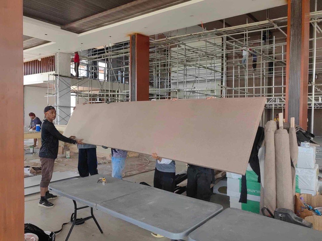 ACOUSTIC PANEL - SOUNDPROOFING INSULATION (Category: Construction Tools & Equipment) located in Marikina City. Submitted by christine_km8enterprises (Listing ID 1342371309, Image 3). Description: WE SUPPLY AND INSTALL ACOUSTIC PANEL (#Sound Proofing, #Acoustic treatment ) Used for : Gymnasiums, meeting rooms, multi function halls, auditoriums, conference rooms, banquet halls, hotels, offices and home theaters Application : #Soundproofing #Light w