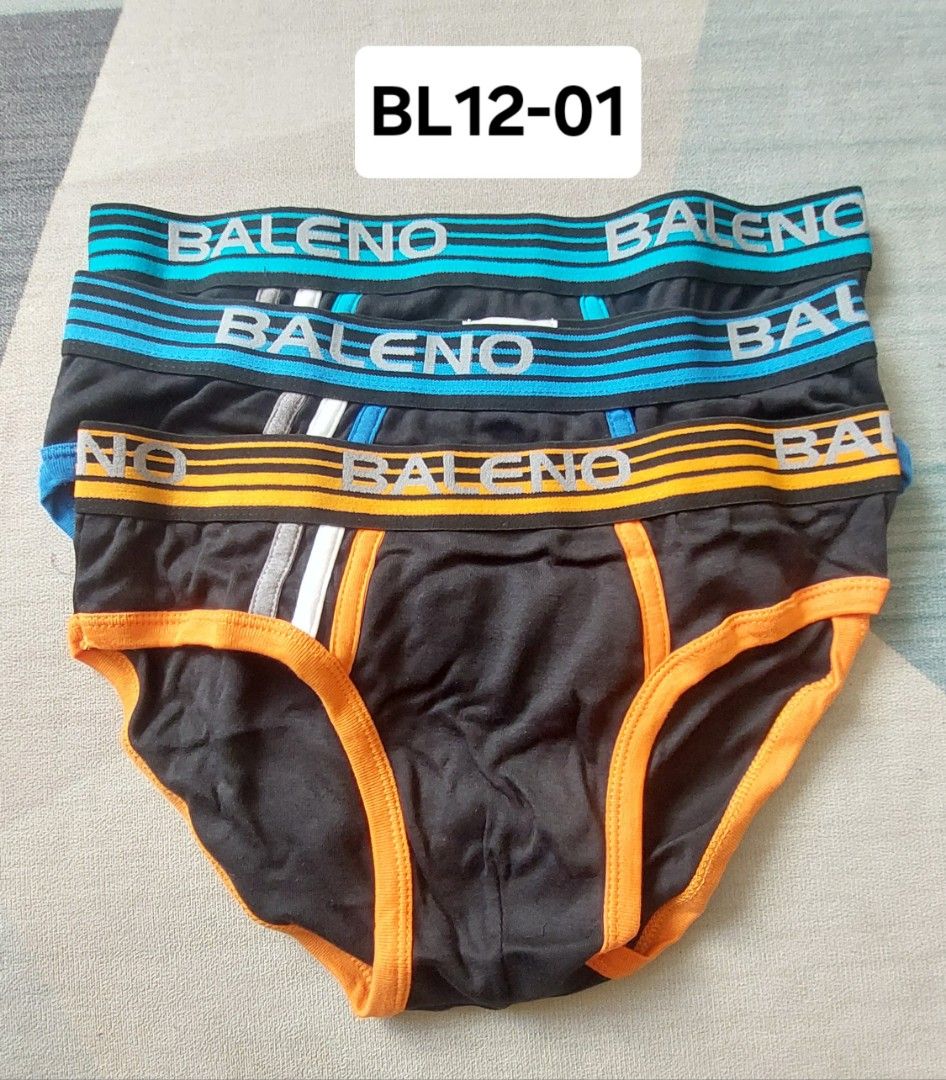 Baleno Original Brief (Category: Underwear) located in Manila. Submitted by njgingo09238373 (Listing ID 1342365480, Image 2). Description: Baleno Original Brief 100% ORIGINAL BALENO. NOT ALL DESIGNS ARE POSTED. P.S. Box might get deformed while in transit. We have no control over that. Thank you for your understanding! Size chart: S: 28-30 inches M:31-33 inches L: 34-36 inches XL: 37-39 inches 100% GUARANTEED ORIGINAL. WE ACCEPT BULK ORDERS! Just