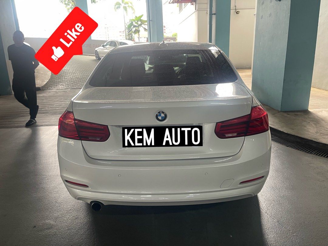 BMW 318I LED facelift F30 1.5L Turbo (Category: Car Rental) located in Singapore. Submitted by kemautorental (Listing ID 1342438179, Image 2). Description: Very new n clean BMW 318i facelift 1.5L for rental Very smooth engine and fuel economical Short term rental rates Weekdays — $110/day Mon to Fri package — $380 Weekend (Fri to Mon) — $380 1 week — $630 1 mth — $2300 JB usage add $30/day Long term lease 3 mths - $2200/mth >6 mth — $2100/ mth Re