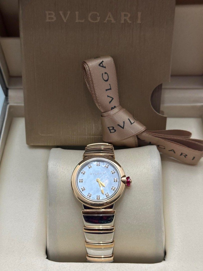 Bvlgari watch (Category: Luxury Watches) located in Santa Rosa. Submitted by traveljewelsnbags (Listing ID 1342504984, Image 2). Description: Complete Two tone with diamonds.