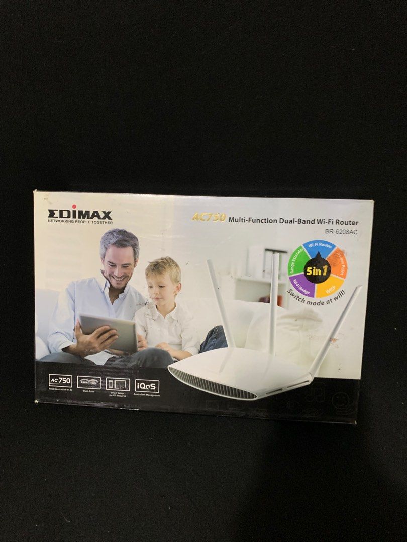 Edimax AC750 BR6208AC Wireless Router (Category: Other Gadgets) located in Manila. Submitted by pp_doesit (Listing ID 1342341363, Image 1). Description: Imus Cavite area No issues.