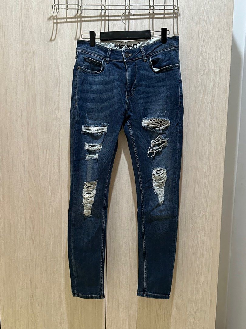 Eleven USA Men Jeans Legging (Jegging) Denim Blue, Fesyen Pria