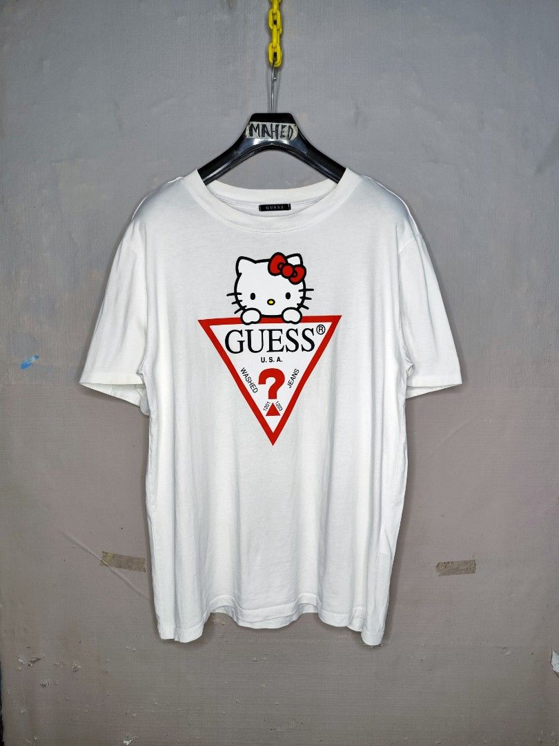 Hello kitty guess t shirt clearance