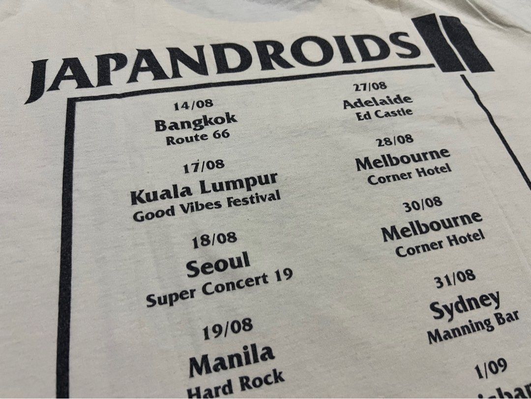 Japandroids (Category: Activewear) located in Putrajaya. Submitted by dekisugi (Listing ID 1333788560, Image 3). Description: Japandroids (Original) Pit 22’ Length 28’ Size L RM 59.00 (include postage) Cheers✌️.