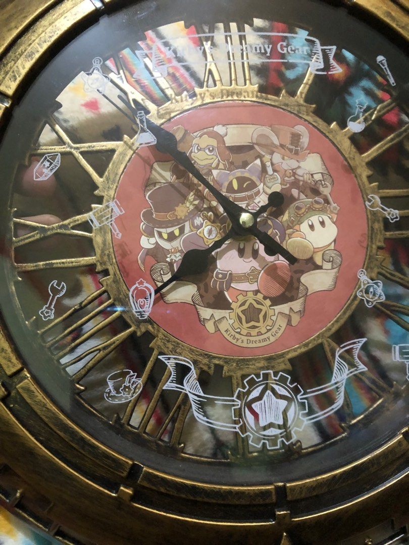 Kirbys dreamy gear wall clock (Category: Clocks) located in Quezon City. Submitted by markgolveo (Listing ID 1342364037, Image 3). Description: Kirbys dreamy gear wall clock Tested working and accurate time Digital movement.