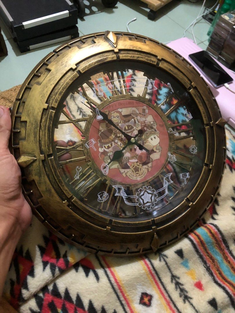 Kirbys dreamy gear wall clock (Category: Clocks) located in Quezon City. Submitted by markgolveo (Listing ID 1342364037, Image 2). Description: Kirbys dreamy gear wall clock Tested working and accurate time Digital movement.