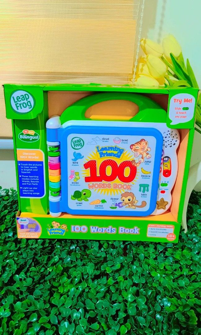 Leapfrog 100 Words Book (Category: Children's Books) located in Quezon City. Submitted by mhoniqvela04 (Listing ID 1342361465, Image 1). Description: Guaranteed Original💯 50%-70% OFF to original price✅ Brandnew not Mall pullout✅ 100% Working✅ Complete set with box✅ Actual pic posted✅.