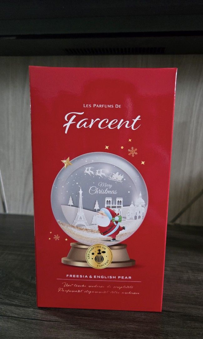 Home Diffuser (Category: Home Fragrance) located in Singapore. Submitted by sammi_109 (Listing ID 1342344039, Image 1). Description: Les Parfums De Farcent Merry Christmas Home Diffuser.Brand new. Freesia & English Pear..