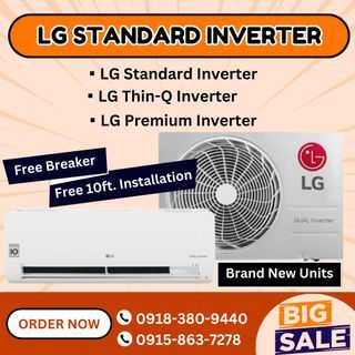 💥LG DUAL INVERTER SPLIT TYPE AIRCON