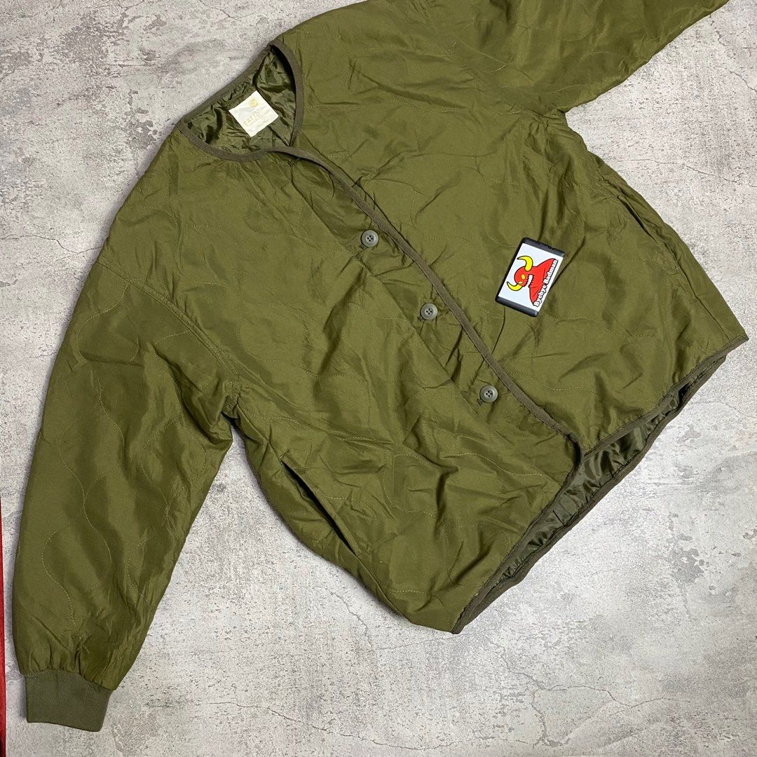 M65 Jacket Inner LINEN inner m65 military field jacket liner by earth ma1 n3b tanker ...