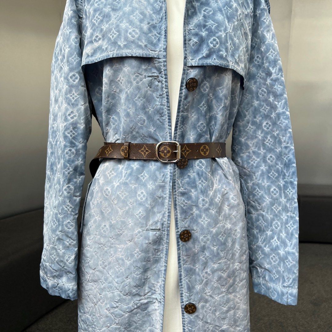 Louis Vuitton Monogram Trench Coat Blue