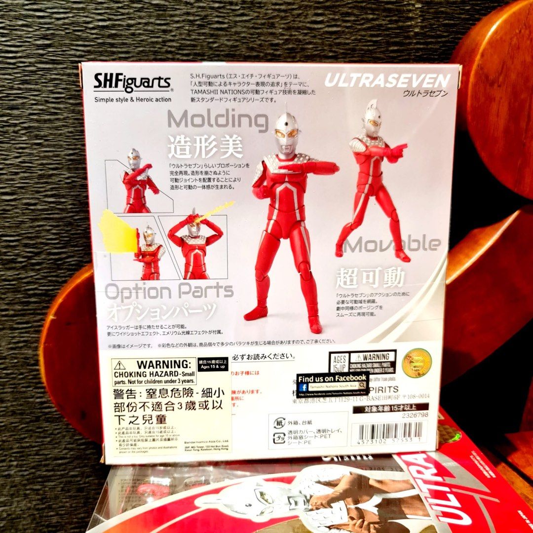 MISB Bandai s.h.figuarts SHF ULTRASEVEN Ultra Seven SHFiguarts Ultraman Action Figure, Authentic, New, Sealed & Unopened in Mint Condition Box (Category: Toy Figures) located in Singapore. Submitted by tudor8 (Listing ID 1342454794, Image 2). Description: Authentic, New & Sealed in Mint Condition 😊 Fixed price please, thanks 😊 First come first served basis while stocks last :) Items sold are not exchangeable/ returnable/ refundable :).