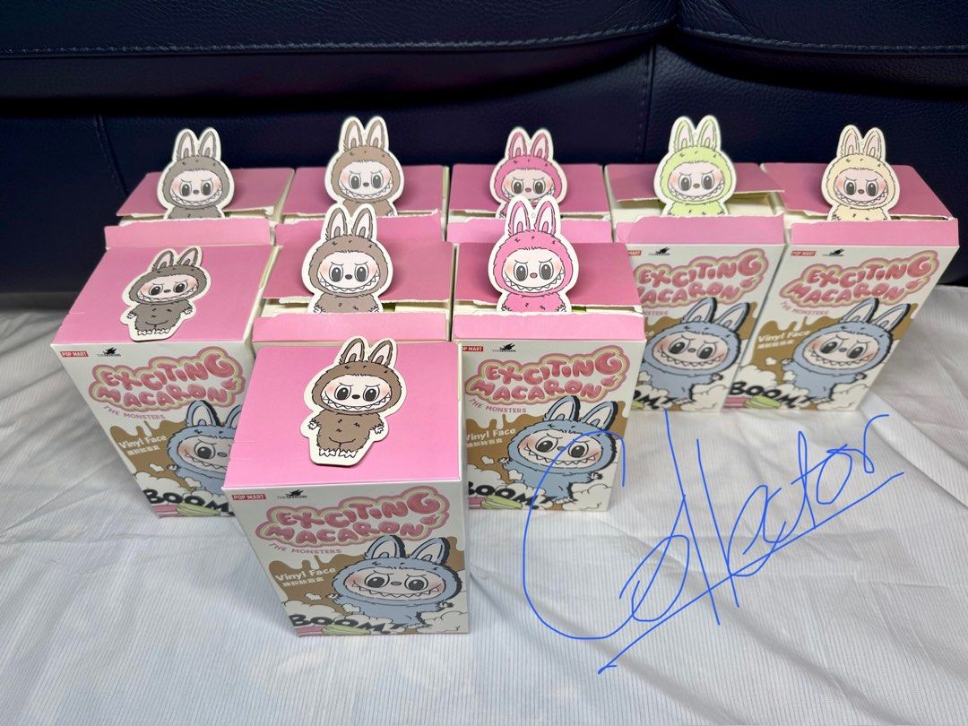 THE MONSTERS Exciting Macaron LABUBU 豆乳 Buy Pop Mart Labubu THE MONSTERS Exciting Macaron Vinyl Face