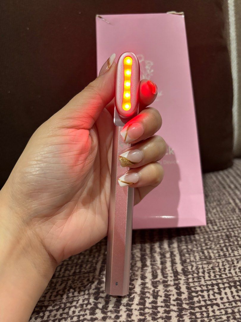 Red light Therapy Beauty Wand (Category: Face Care) located in Manila. Submitted by debbieangeles05 (Listing ID 1342507783, Image 2). Description: Fairy Stick- Beauty Wand -Barely used, received as a gift. -Comes with charger and box. -Used for minimizing pores, dries out pimple, calms and rejuvenates skin. -Device is rechargeable. -Price still negotiable..