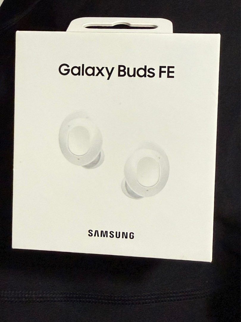 Samsung Galaxy FE Brand New (Category: Earphones) located in Paranaque City. Submitted by angela_yvtte (Listing ID 1342478859, Image 1). Description: See Link for Specs https://www.samsung.com/ph/audio-sound/galaxy-buds/galaxy-buds-fe-white-sm-r400nzwaasa/#specs Brand New Sealed from Korea Never been opened RFS: Got too many and I have Airpods.