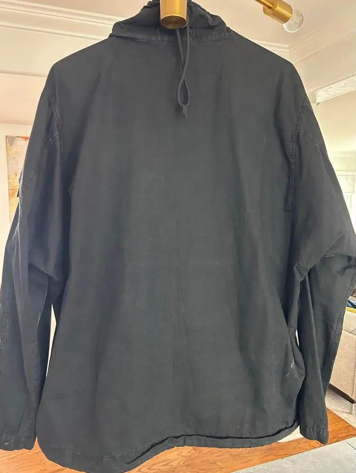 Stone island black smock outlet