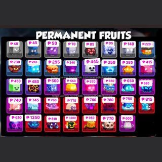 UPDATED PRICE! Blox Fruit Permanent Fruits Bloxfruits Bloxfruit Cheap Affordable Discounted Roblox Game