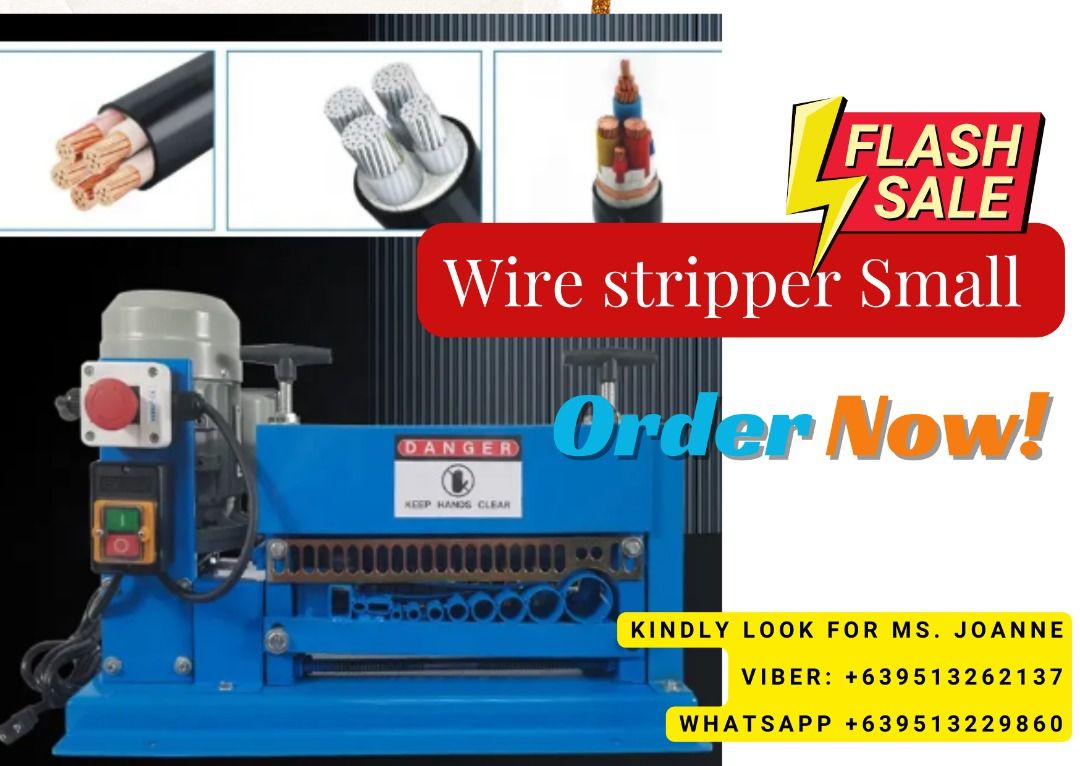 Wire stripper Small (Category: Construction Tools & Equipment) located in Malabon City. Submitted by moannataga43633 (Listing ID 1342408666, Image 1). Description: Terms of Payment: 💰50% Security Deposit for processing of unit✔️ 💰50% Cash Upon Delivery or pick up Along PasigArea✔️ Shipping fee shoulder to the client ... .