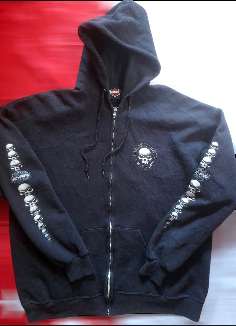 Harley davidson hooded jacket store