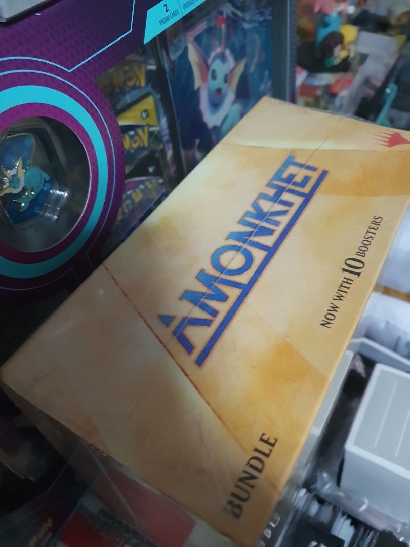 Amonkhet Bundle (Category: Card Boxes & Cases) located in Singapore. Submitted by eugene_store_cards (Listing ID 1139994229, Image 4). Description: Brand New in Box Sealed. Pm for more details if interested. Not commonly found outside. There are chances of getting invocation cards..