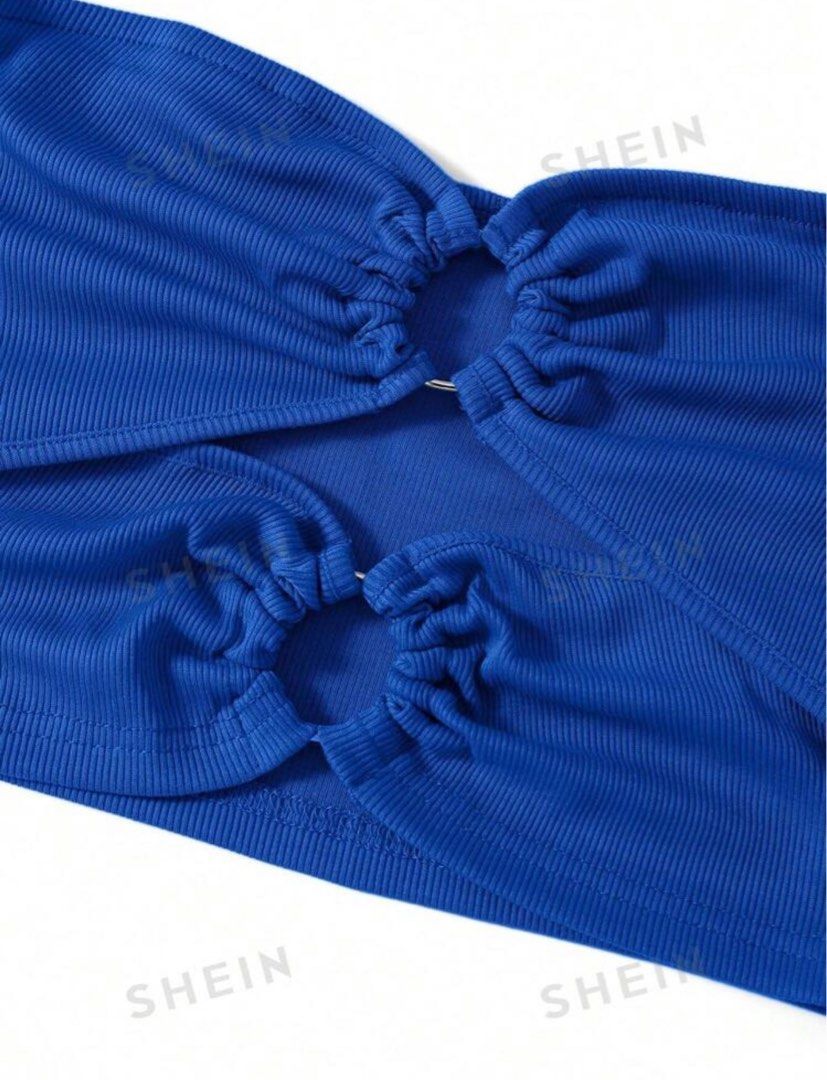 Blue O-Ring Cut Out Tube Top (Category: Sleeveless) located in Makati City. Submitted by ssysale (Listing ID 1342553027, Image 2). Description: Never been used Best fits XS .