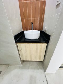 Floating sink cabinet modular cabinet