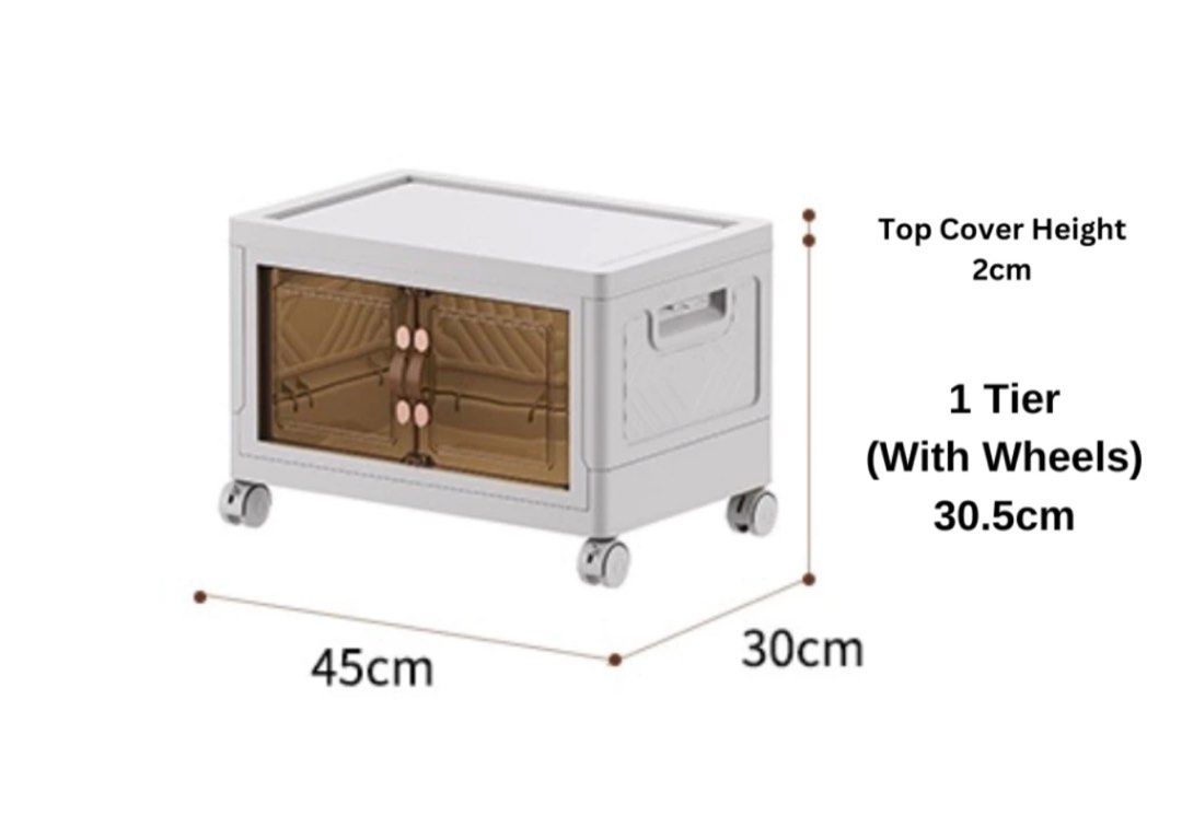 Foldable & Stackable Storage Box (Category: Storage Boxes & Baskets) located in Singapore. Submitted by jasgirlsell (Listing ID 1342657757, Image 1). Description: .