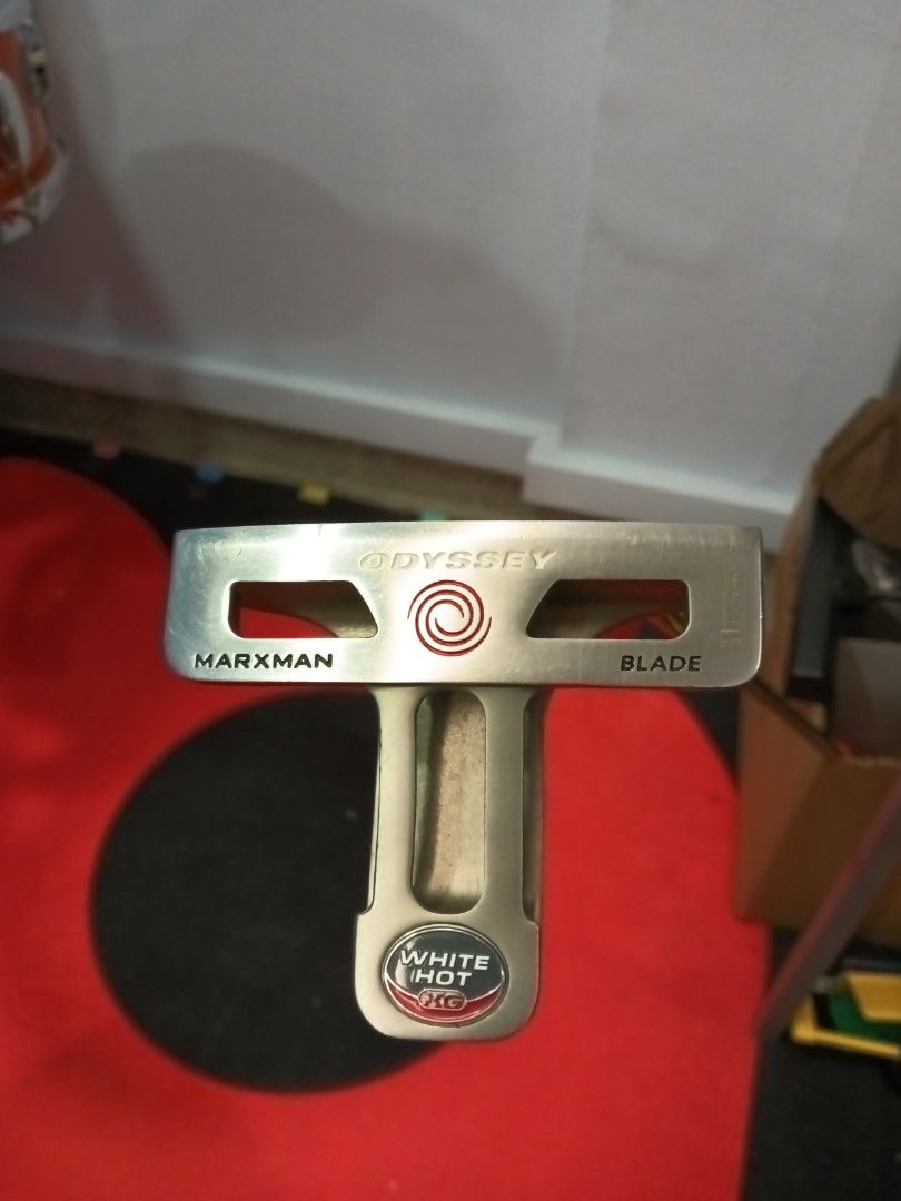 Golf Putter (Category: Other Sports Equipment and Supplies) located in Singapore. Submitted by dixonchew (Listing ID 1342587621, Image 1). Description: ODYSSEY White Hot XG Marxman Blade Putter with Golf Pride Tour SNSR 140CC Grip Length 34 inches.