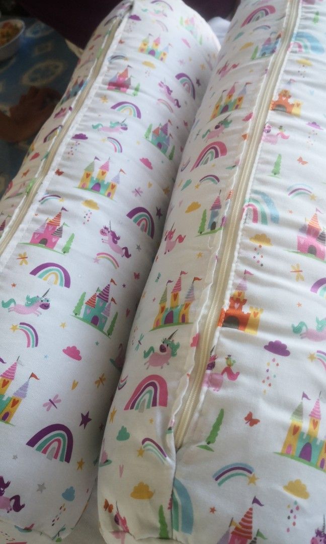 hotdog pillows (can also be bed guards for crib) (Category: Bed Guards) located in Pandi. Submitted by Zhel_Shop (Listing ID 1342684930, Image 2). Description: ideal for babies/toddlers/kids sold per pair high quality fiber filler and cotton pillowcases.