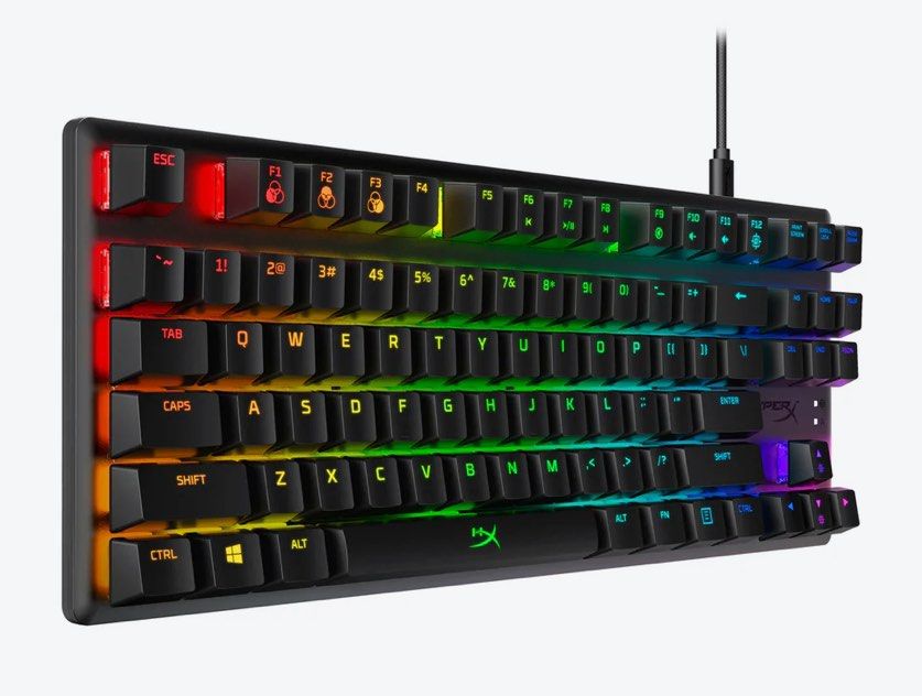 HyperX Alloy Origins Core - Mechanical Gaming Keyboard (Category: Computer Keyboard) located in Lipa City. Submitted by webhiker (Listing ID 1342515540, Image 3). Description: - Tenkeyless keyboard featuring custom HyperX mechanical switches. -An ultra-compact, sturdy tenkeyless keyboard featuring custom HyperX mechanical switches designed to give gamers the best blend of style, performance, and reliability. -Built with a full aluminum body so it