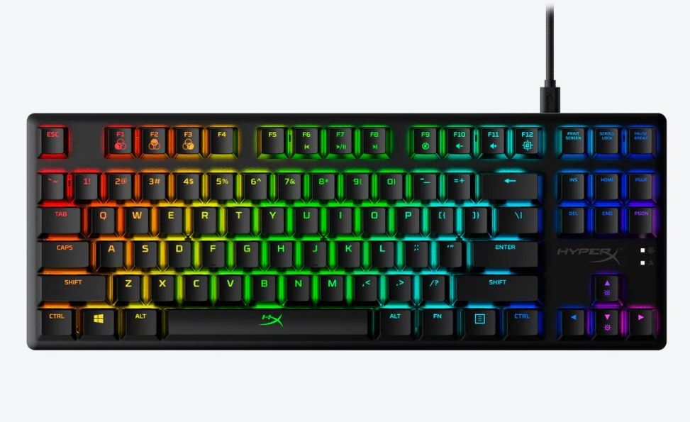 HyperX Alloy Origins Core - Mechanical Gaming Keyboard (Category: Computer Keyboard) located in Lipa City. Submitted by webhiker (Listing ID 1342515540, Image 1). Description: - Tenkeyless keyboard featuring custom HyperX mechanical switches. -An ultra-compact, sturdy tenkeyless keyboard featuring custom HyperX mechanical switches designed to give gamers the best blend of style, performance, and reliability. -Built with a full aluminum body so it