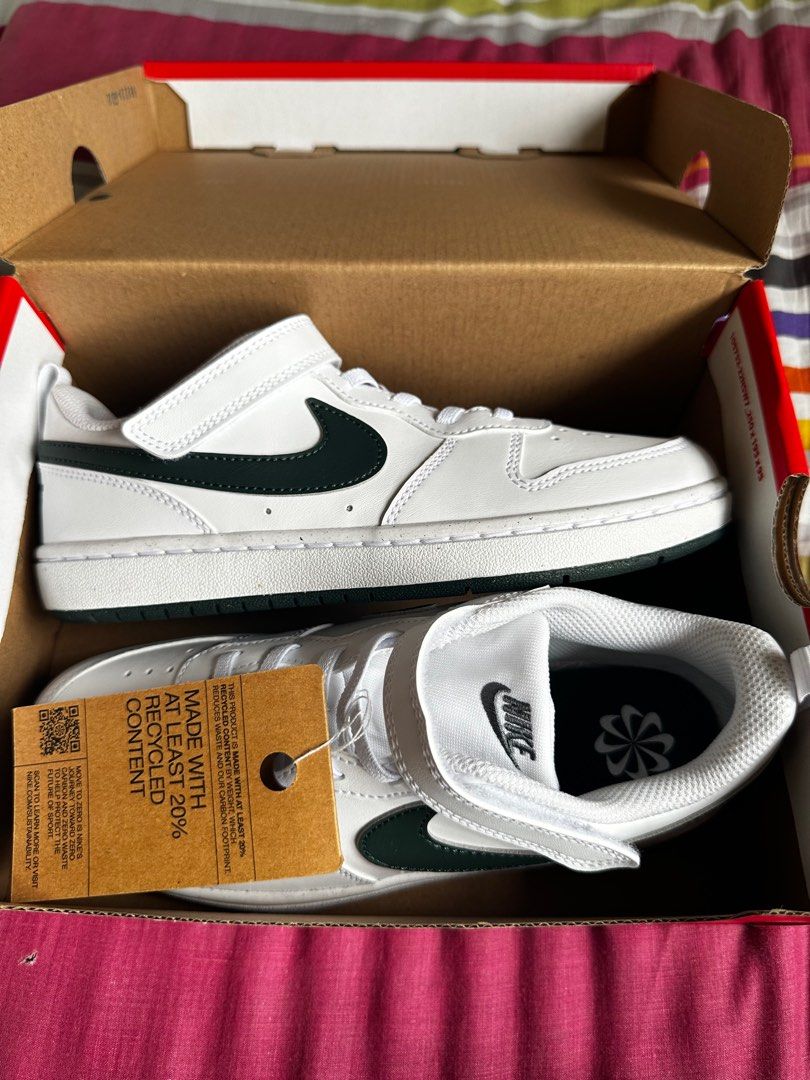 Nike white court borough 3Y (Category: Babies & Kids Fashion) located in Paranaque City. Submitted by rozyness (Listing ID 1342516142, Image 1). Description: Selling Nike Borough Low Recraft RFS: malaki ang size Fixed price na po. Bought from Nike app store Brand new 💯 percent Original. Shipped from Singapore Gcash or Bank Transfer.
