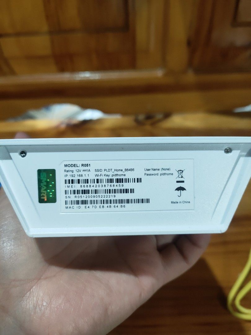 pldt home wifi (Category: Networking) located in La Trinidad. Submitted by blossomche98630 (Listing ID 1342565875, Image 3). Description: pldt home wifi prepaid.