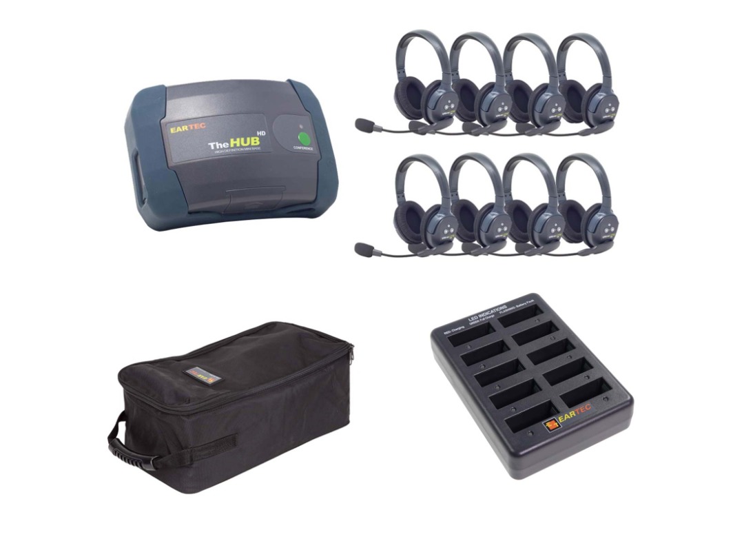 [RENT] Wireless Intercom with 5 UltraLITE Single-Ear Headsets, Mobile ...
