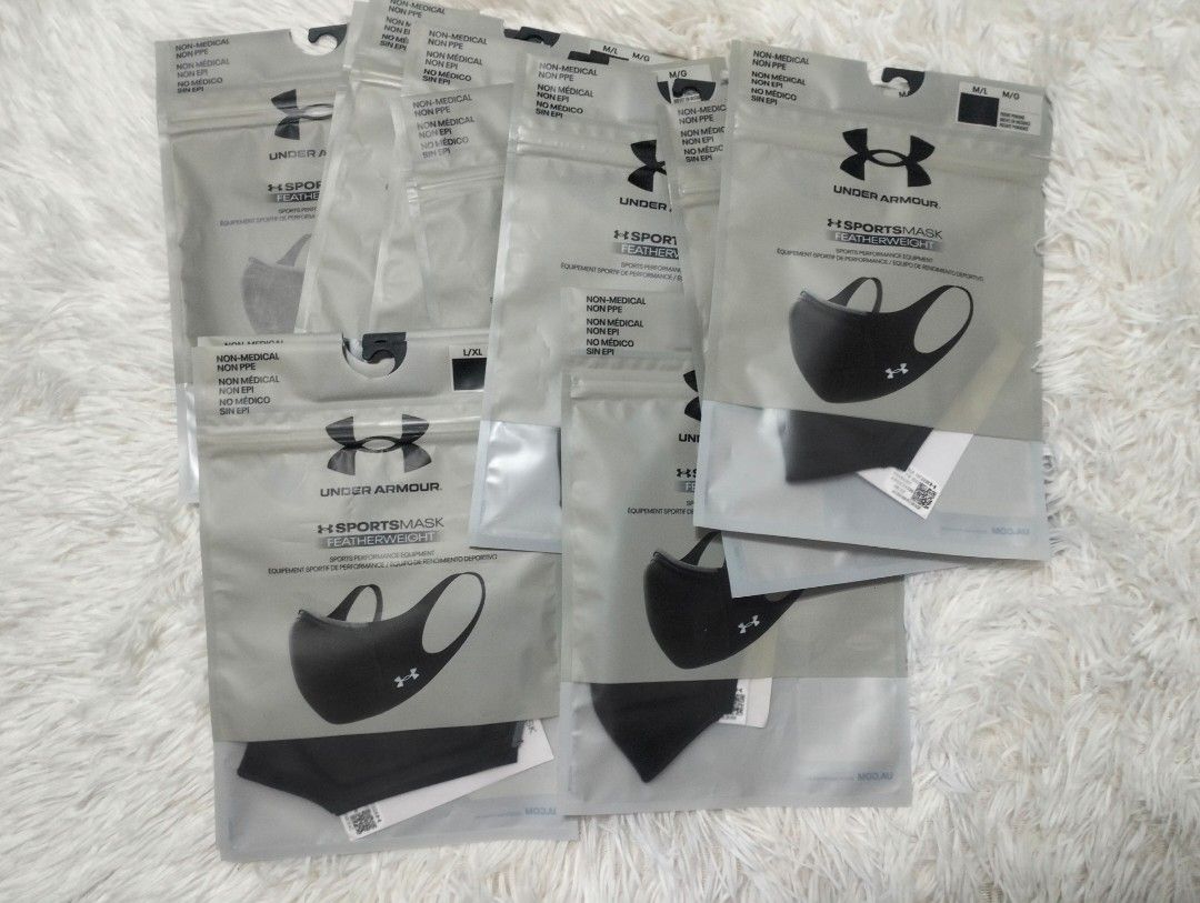 Restock Under Armour SportMask (Category: Face Masks & Face Shields) located in Angono. Submitted by trustistrust (Listing ID 1342530322, Image 1). Description: ✅ 100 % Original From Canada 🇨🇦 ✅ Sport Mask ✅ Outer water resistant ✅ Middle , Open cell Foam ✅ Iso Chill Fabric on Interior ✅ Available Size: S/M and M/L ✅ Available Color: Black Only ✅ Actual Photo and ready to deliver. 💸 MOP: Gcash or LBC COP 📦 Delivery:LBC or Lalamove No COD ....
