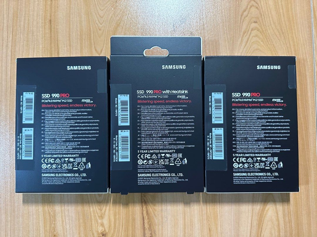 Samsung 990 Pro 1TB/2TB with Heatsink NVMe M.2 SSD PS5 Compatible (Local Sealed Set with 5 Years Warranty)63220752467331111